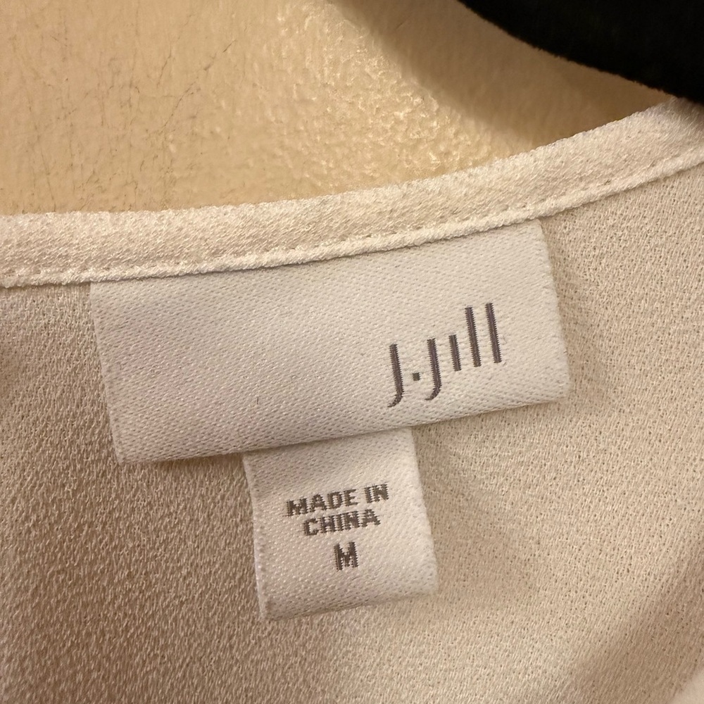J. Jill Cream Blouse Sz.M - Picture 5 of 7